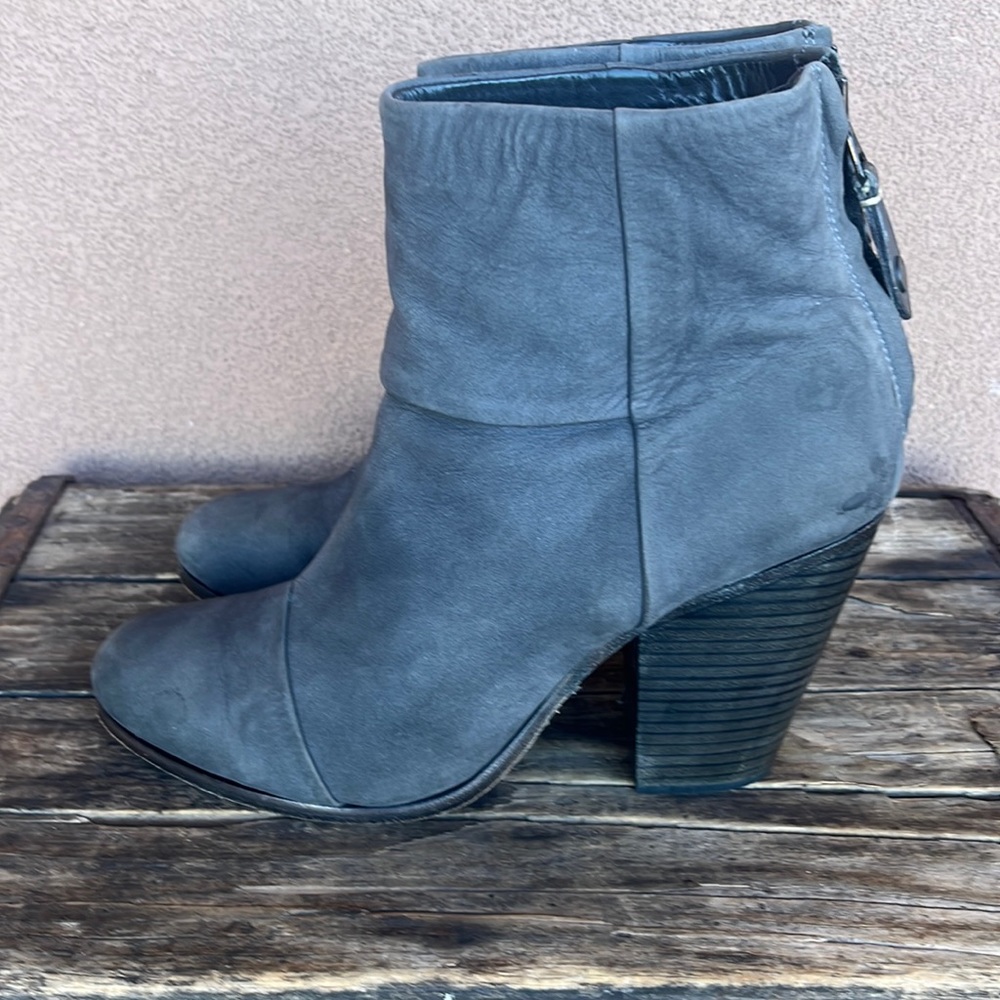 Rag & Bone Grey Suede Newbury Booties